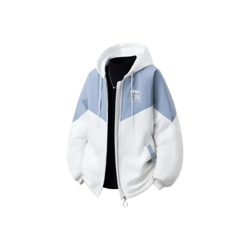 Caramella Синий Белый Унисекс Пуховики