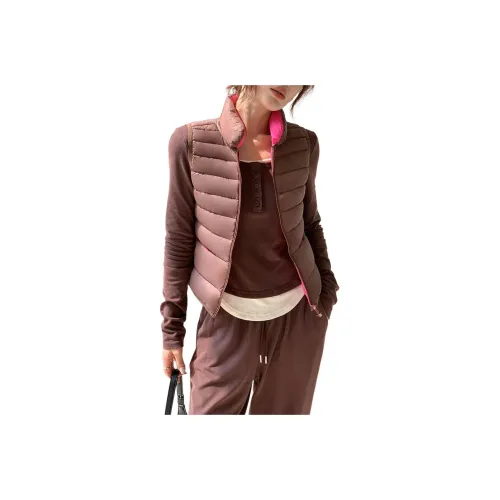 NANING9 Пуховый жилет Женские Wisdom Кофе