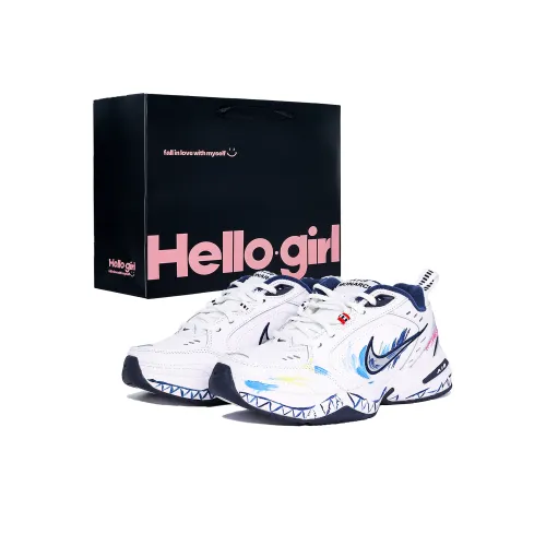 Nike Air King 4 Амортизация Износостойкий Низкий Топ Толстая Подошва Кроссовки Унисекс Сине-Белый