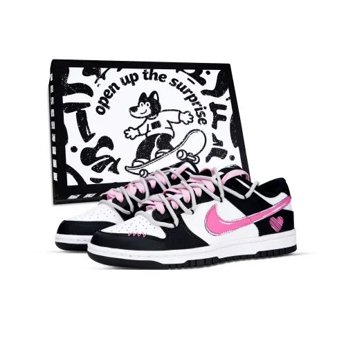 Nike Dunk Прекрасный Настроение Коробка Устойчивые к истиранию Низкие Скейтборд Кроссовки Унисекс