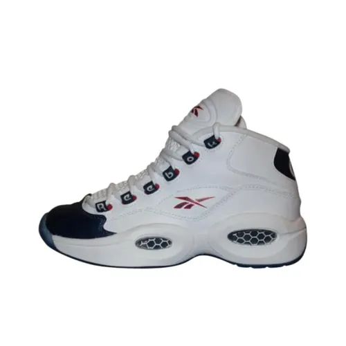 REEBOK Question Дышащий MID Топ Детские Баскетбольные кроссовки Белый Унисекс