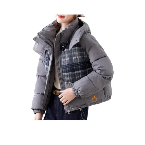 MOUSIDEYOUHUO Стеганый хлопковый пуховик женский