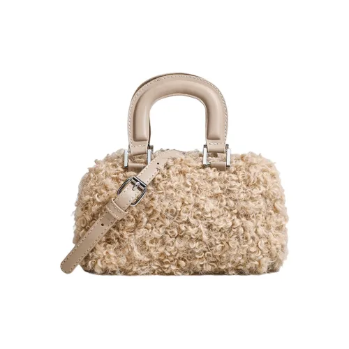 Juju Jimmy Плюшевая Сумка Стандартная Женская Хаки Коричневый