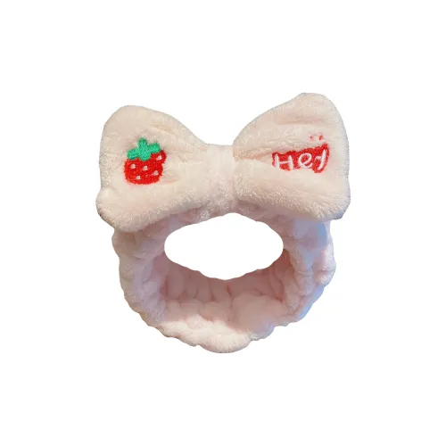 JIXUAN Плюшевый Клубничный Очищающий Эксклюзивный Макияж Листовая Маска Ободок для Волос Широкая Резинка Стайлинг Ободок
