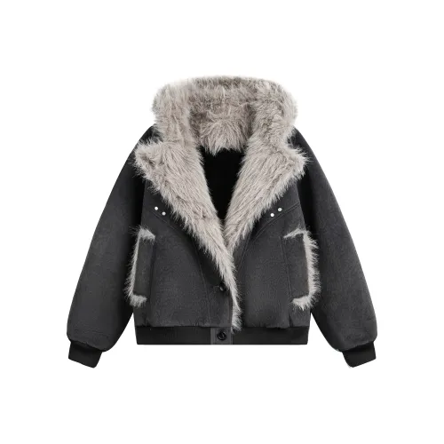 MARK WAFFLE Бархат Feel Пальто Унисекс