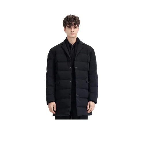 WILD LEADER Research Ink Black Unisex Down Jackets