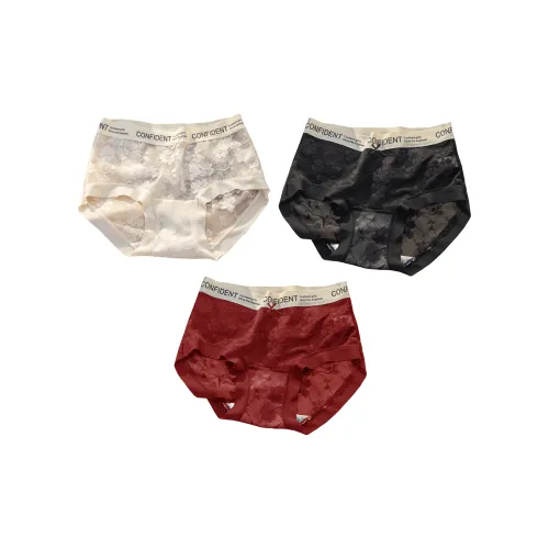 Ordifen Черный + Ancora Красный + Кожа Женские Трусики-Бикини