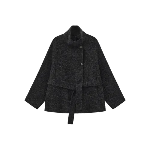 CUBIC Темно-серый Женское пальто