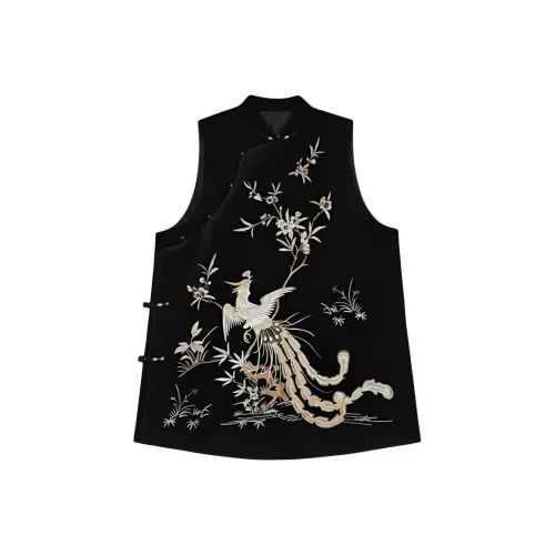 AURORA DIARY Черные Женские Жилеты