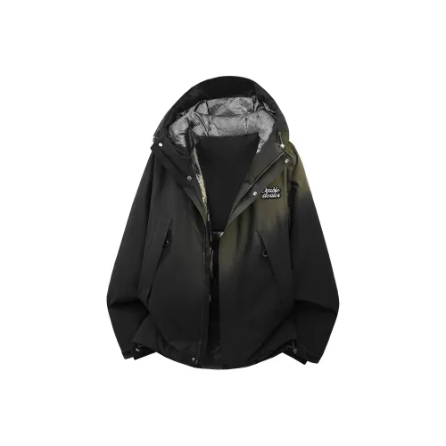 Double Dealer Хлопковый пуховик Унисекс