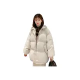 Белая хлопковый пуховик