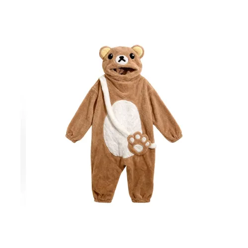 OEING Хаки Медведь Женские Банные халаты