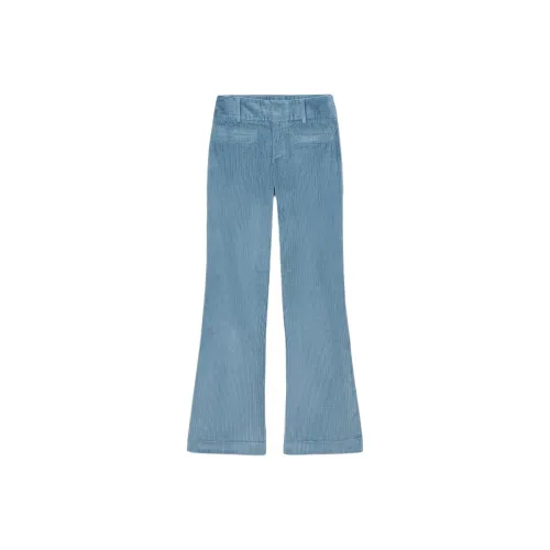 ZARA Collaboration Washed Sky Blue Women's Casual Pants ZARA Collaboration Промытый Sky Blue Женские Повседневные Брюки