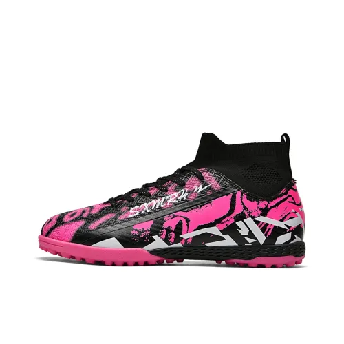 Binary TF Шипы Амортизация Покрытие Легкий Противоскользящий Футбольные бутсы Унисекс Черный Розовый Красный