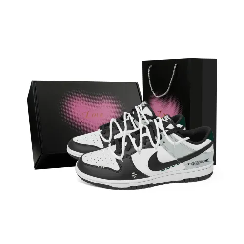 Nike Dunk Wild Abundance Love Box Abrasion-Resistant Low Top Скейтборд Кроссовки Unisex Черный Зеленый
