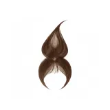 Улучшенный кожаный стиль - детские волосы на лбу [мокко] французский стиль