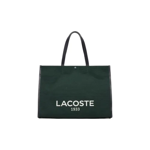 LACOSTE Хлопок Тоут Сумка Сумка для покупок Сумка Унисекс Темно-зеленый