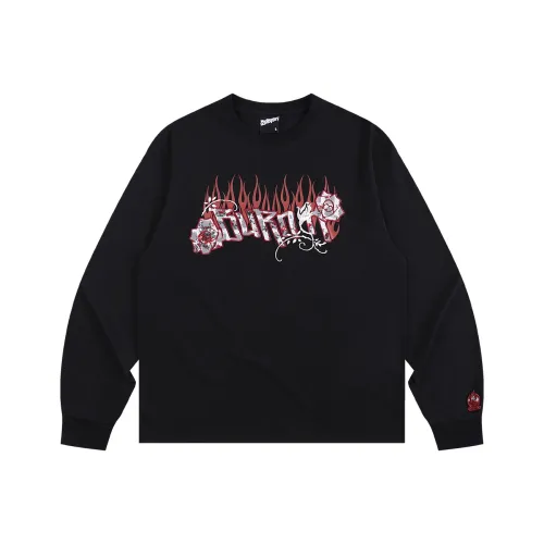 BURNIN Черный Унисекс T-рубашки