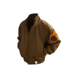 Хаки утолщенный хлопковый пуховик