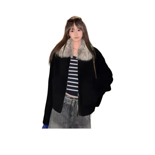 SKYA Черный Женские Бархатные Куртки