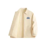 [420G Флисовая подкладка Термический] Светлый бежевый (Синий-глазый логотип Панды на груди)