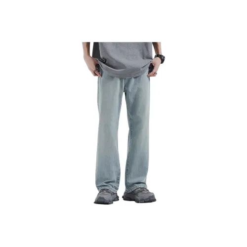 BAOMIKA Айсберг Синий Унисекс Джинсы