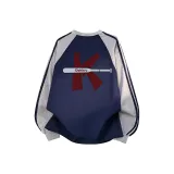 Серый и темно-синий с тремя полосами [Премиум]