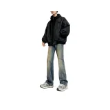 Темно-синий [Узкая версия, расклешенный, эластичный, улучшенный]