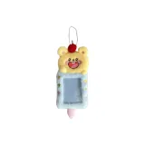 Синий плюшевый медведь, мороженое, карта, рукав