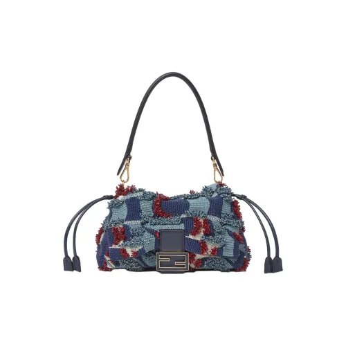 FENDI Baguette Ткань Плечевая Сумка Средняя Женская Многоцветная