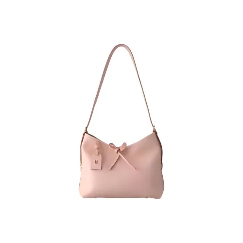 LOUIS VUITTON Carryall Кожаная отделка Сумка через плечо Маленькая Женская Розовая