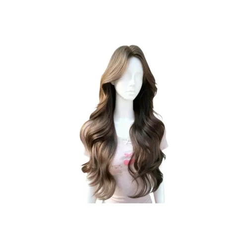 Перука Sweet Pillow House Боковая сторона Часть Большая волна Кудрявая Модная Анти-эйдж Элегантность Лолита Перука Полная Голова Комплект