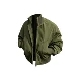 Армейский зеленый пиджак без подкладки