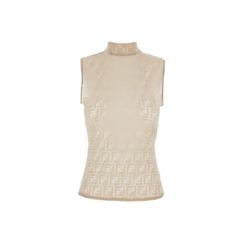 FENDI Бежевые Женские Майки