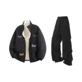 Чёрный + Чёрный Брюки