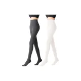 [Носки с рисунком] Средне-серый + Молочно-белый