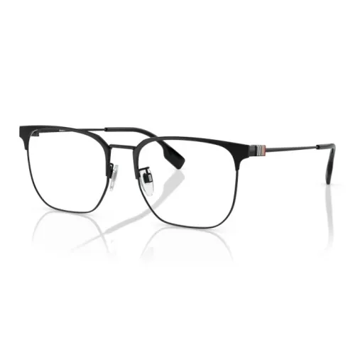 Burberry Пластина и Металл Прямоугольные Оправы для очков Мужские Черные