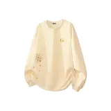 Светлый бежевый (Золотой фольга Луна Логотип на груди, Золотой фольга Звезда и Луна, Правая сторона, Этикетка)