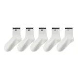 5 пар (5 белых)