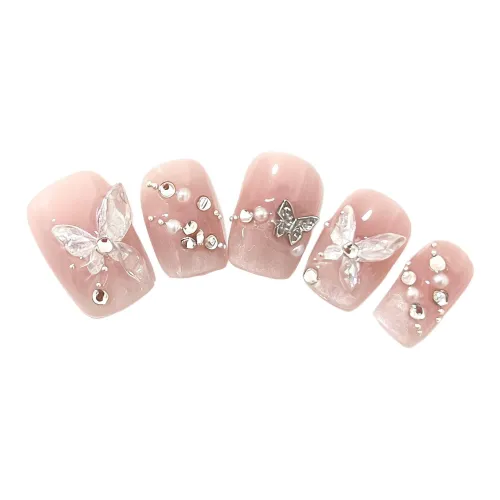 XNTX Ледяной Прозрачный Румяна Стеклянные Бусины Бабочка Фальшивая Погоня Короткий Квадрат Мягкий Color Series Размытый Флип