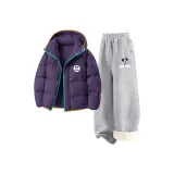 [Утолщенный и с флисовой подкладкой] Dicky Круглый Крючок и петля K Полночь Фиолетовый + Dibbity Модный Mickey K Вересковый серый