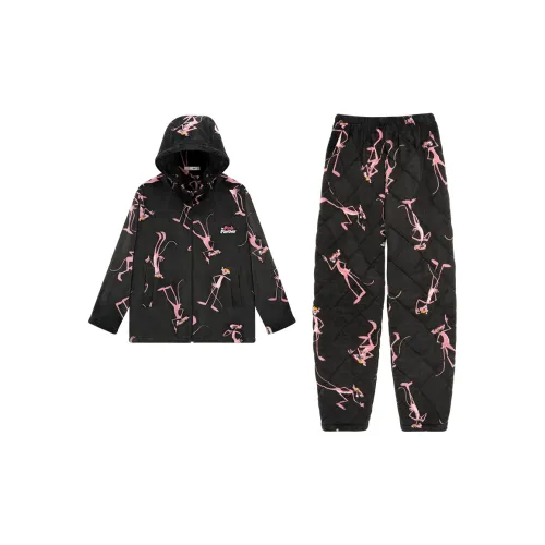 QINZUIMAO 6603 Голубино-серый с капюшоном женский комплект пижам