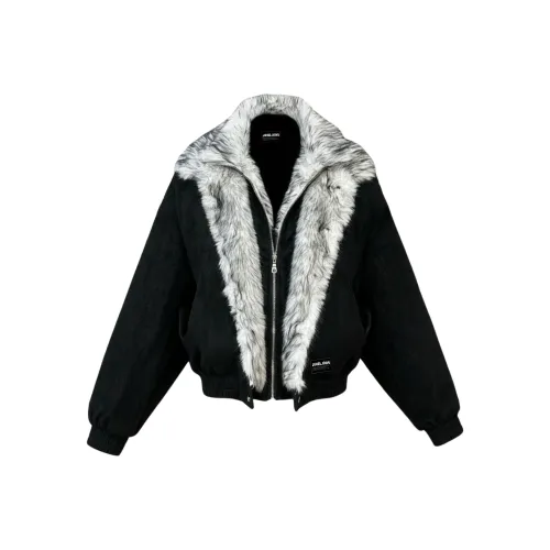 JIMI JONS Черный меховый воротник Mountain Hawk унисекс пуховики