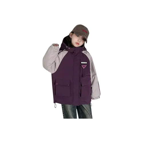 CAMKIDS Фиолетовый Школьный возраст Утеплённые куртки