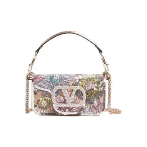 Valentino Рябь Ткань Сумка через плечо Маленькая Женская Многоцветная