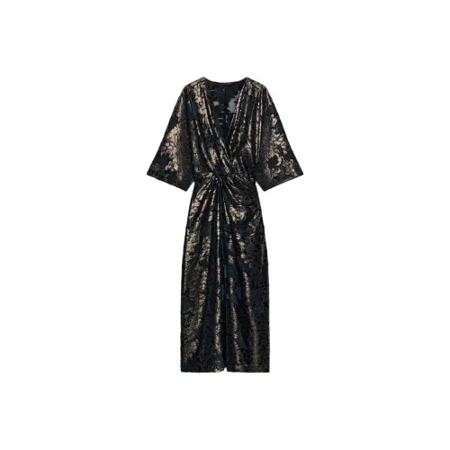 ZARA Collaboration Длинное платье с длинными рукавами женское