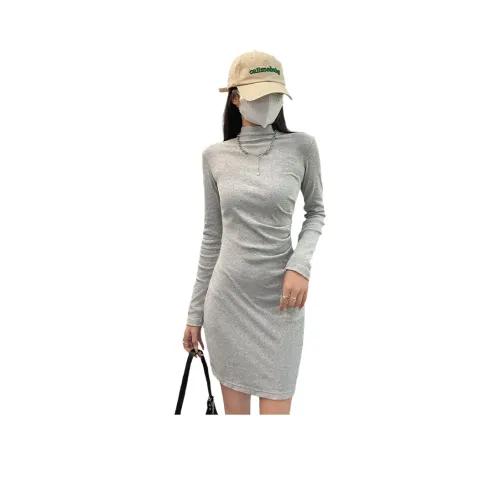 MIIOW Длинное платье с длинными рукавами женское