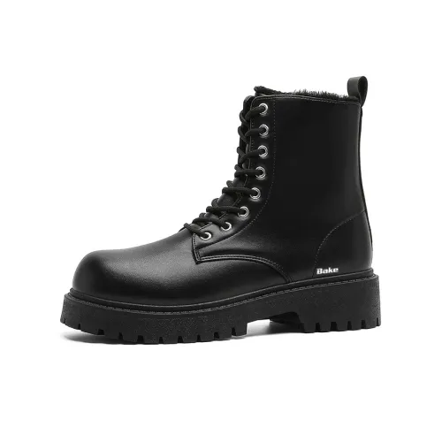 Bake Martin Boots Черный флис с подкладкой Мужской