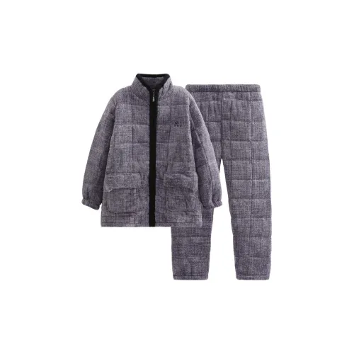 FENTENG FX26950215 Серый Синий Мужской Пижамный Комплект