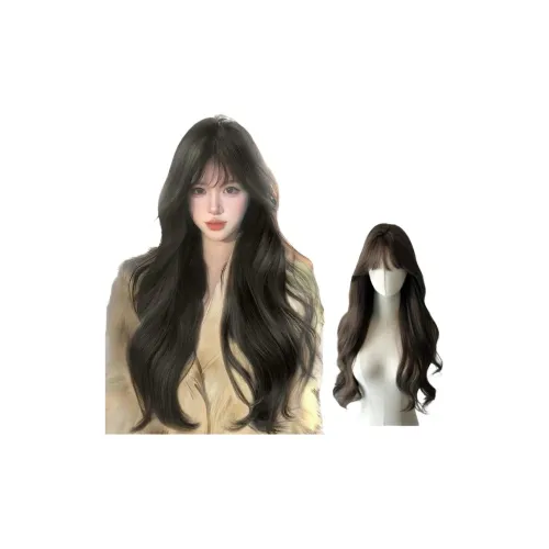 GLUNA Раскованный Атмосфера Большая волна Длинные волнистые Женская парик Высокая температура Пряжа